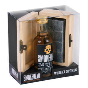 Smokehead Whisky 5cl & Whisky Stones Gift Box